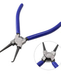 17cm Fuel Filter Hose Disconnect Pliers For Automotive Fuel Line Repair And Hose Clip Release Durable Steel Tool With Tight Space Access For Disconnecting Pipes And Joints Perfect For DIY Auto Repair And Car Maintenance, blue handles