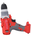 All Day Hassle Free Cordless Drill Driver With Dual Mode Switch Twenty Five Position Clutch High Torque Two Speed Gearbox Easy Grip Power Tool, side view.