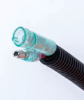 Close-up of hose fitting for Direct Replacement A C Compressor For TM43 12V With 8 Groove Pulley Part 3300301