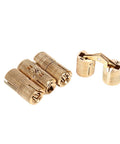 Four Pack Built Different Barrel Hinges For Cabinet Doors And Worktop Setups Featuring Slick Swing Gate Mounts, gold finish