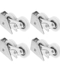 Kickass Double Wheel Screen Door Rollers Set Of Four Hella Smooth Aluminum Pulleys With Precision Ball Bearings, durable rollers for sliding doors.