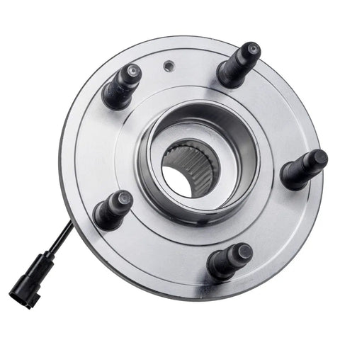 Heavy Duty Rear Wheel Hub And Bearing Assembly Fits 2010 To 2017 Chevy Equinox Gmc Terrain top view with steel studs.