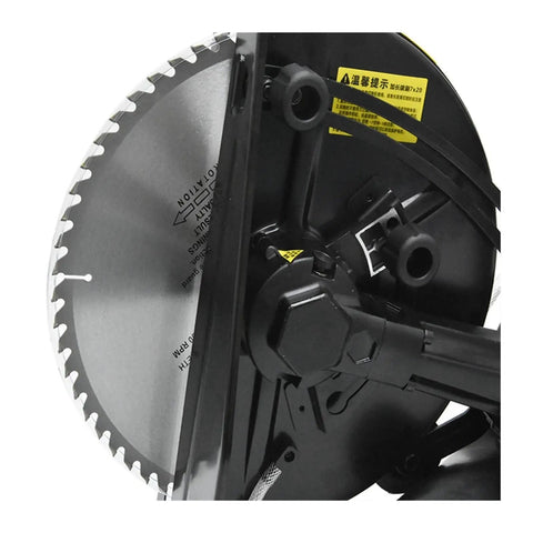 Heavy Duty Electric Circular Saw With Adjustable Angle Portable Cutting Machine For Wood Metal Stone And Tile Multi Function Power Tool That Delivers Badass Performance And No Sweat Precision Cutting Gear close-up of the blade and mechanism.