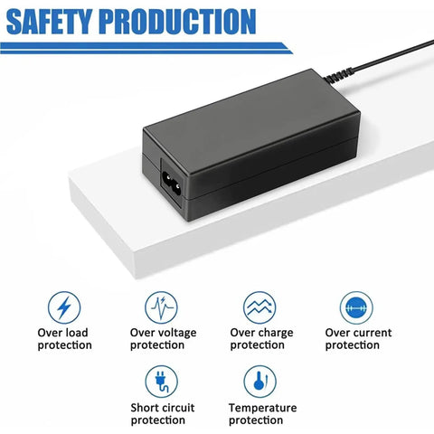 Smooth Operator 15 Volt AC DC Adapter Compatible With Mean Well SPU414, showing black housing and design features for safety protection.