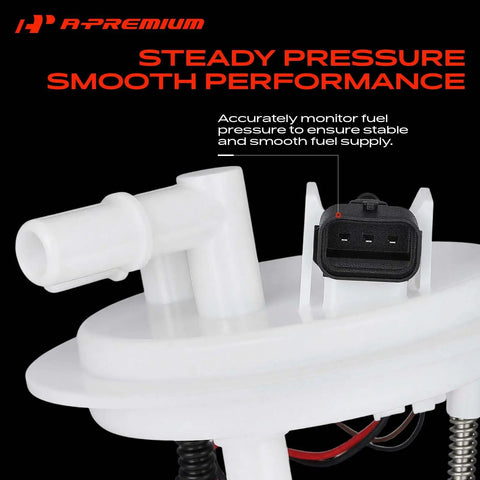 Top Shelf Electric Fuel Pump Module Assembly For Kia Optima Low Pressure Fuel Sending Unit, detailed view of connector and assembly.
