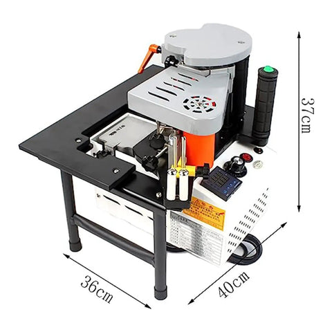Edge Banding Machine For Woodworking With Double Sided Glue System, Adjustable Speed, Thickness 0.3-3mm, dimensions 36x40x37cm