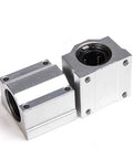 Five Pcs Linear Motion Bearing Slides SCS8UU Set For CNC Parts, 3D Printer Parts, And Precision Machine Tools, Smooth Low Friction Linear Guides For Tight Tolerances And Reliable Rock Solid Performance. Two aluminum SCS8UU linear motion bearing blocks
