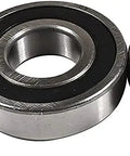 Heavy Duty Bearing And Seal Replacement Kit For Whirlpool Front Load Washer Tub includes three steel bearings and one rubber seal.