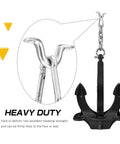 Close-up of heavy duty Stainless Steel 316 Deck Loops Tie Down Anchors For Boats And Kayaks with focus on durability and strength.