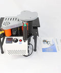 Portable Edge Bander For Woodworking With Double Sided Adhesive System Pro Grade Edge Bander Machine on light background