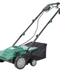 Two In One Electric Dethatcher And Scarifier For Lawns 13 Inch Walk Behind Dethatcher With Four Position Depth Adjustment