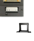 Heavy Duty Server Rack Mount Bracket Cooling Duct Compatible With NVIDIA DGX Spark, featuring a black powder-coated frame and ventilation design.