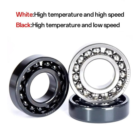 Top Shelf High Temperature Ball Bearing 6916 80x110x16 Millimeters Sealed Industrial Grade Kiln Part showing three bearings.
