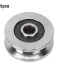 10 Pcs V1804-2RS V Groove Ball Bearings 4X18X8MM Precision V Groove Rollers for silent guide rails with metallic design.