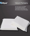 AAwipes cleanroom wipes, 9x9 in nonwoven cellulose/polyester blend, bag of 600, white, vacuum-sealed packaging