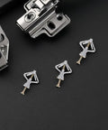 Heavy Duty Drywall Anchors And Screws Kit With Plastic Butterfly Anchors And Steel Screws on black background