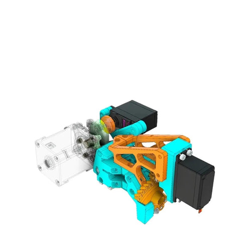 14 Channel Automatic Filament Switcher With Precision Binky Encoder For No Sweat Tracking And Smooth Operator Multi Material 3D Printing Compatible With Voron Platforms Klipper Firmware Set D, detailed extruder assembly view.