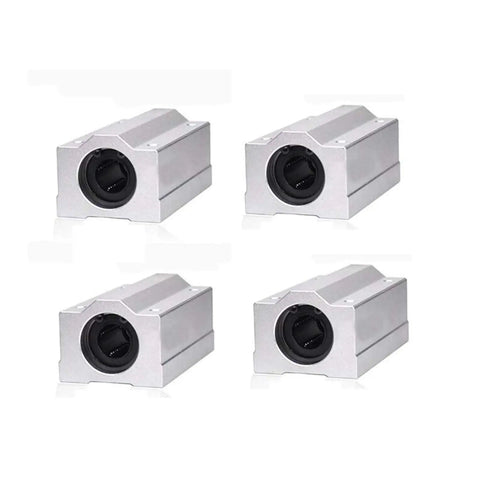 Rock Solid Linear Motion Bearing Slides SCS20LUU For CNC Projects 3D Printer Parts, four 20mm aluminum bearing blocks