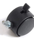 2 Inch Nylon Swivel Caster Wheel With Brake For Carts Office Chairs And Furniture Featuring M8 By One Point Two Five Threaded Stem