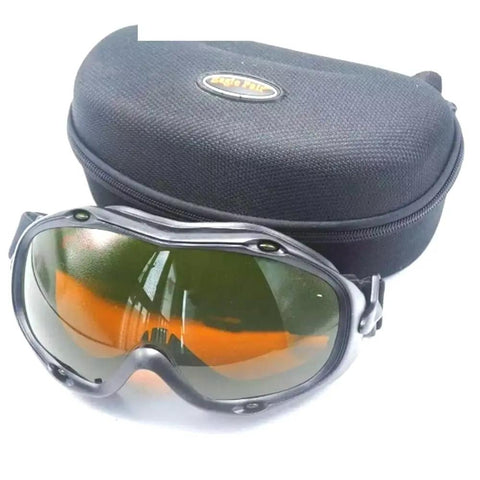 OD5 Plus Laser Protective Goggles Covering 190Nm To 540Nm And 800Nm To 1700Nm Range with black case for professional use.