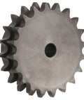Reboreable Double Type B Roller Chain Sprocket for 80-2 Chain, side view showing 30 teeth and central bore, metal finish