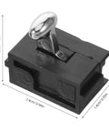 Clipper On Off Switch Replacement Part For Trimmers, Slip Free Metal Handle, Precision Response Clip Switch, Durable Barber Shop Essential, Easy Swap For Home Grooming And Professional Clipper Repairs, black 2.4cm x 1.4cm switch
