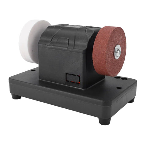 Snag This Hella Versatile Mini Bench Grinder Compatible With 18V Lithium Batteries Featuring Dual Grinding Discs and crisp variable speed controls.
