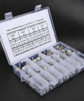 Thread Repair Insert Kit With Stainless Steel Inserts, 120 Pcs M6 To M18, Multiple Pitch Options in organized case, open view