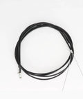 Close-up of black 4 Pack Bike Shifter Cable Set for Snappy Gear Shifts, durable galvanized cables for mountain and road bikes.