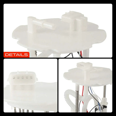 High Performance Electric Fuel Pump Module Assembly Compatible With Infiniti G37 M45 V6 V8 Engine, close-up view of fuel pump and connectors.