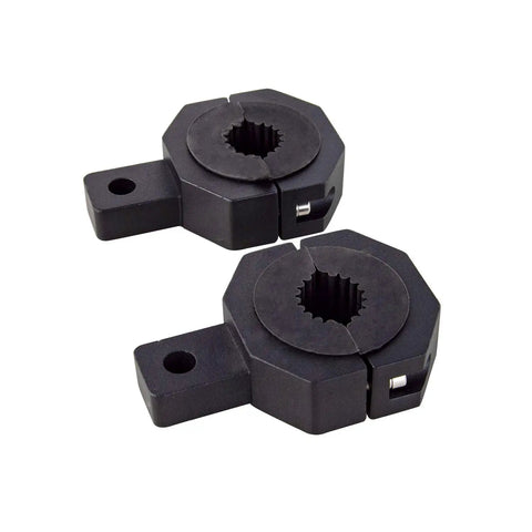 Two-Piece Light Bar Mount Kit For 1 To 2 Inch Tubes No Drill Bar Clamp Mounts For Off-Road Trucks Jeeps UTVs ATVs Boats Fits 1 1.5 1.75 And 2 Inch Roll Cages And Bull Bars