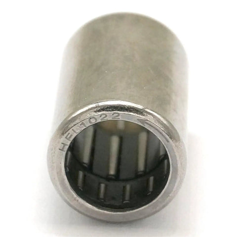 Five Piece One Way Needle Roller Bearing Set 10x14x22mm Steel Clutch Bushings close-up showing interior needle alignments.