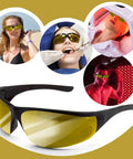 Premium Red Light Therapy Glasses With Wraparound Side Shields For Superior Eye Protection During Tanning And Laser Hair Removal Sessions That Straight Up Hits Different, shown on a plain background.