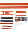 Parts layout for Heavy Duty 12 Ton Hydraulic Shop Press With H Frame For Garage Floor Use, including adjustable plates and components.