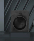 Premium Garneck Plastic 100Mm Blast Gate Valve For Dust Collection And Vacuum. Black round valve on a solid background.