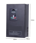 Beefed Up 22KW 380V Three Phase Vector Control VFD Inverter Drive for Motor Speed Control and Variator, front view with display