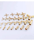 Brass Hose Barb Fitting Cross Tee Elbow Straight Y Splitter Connector For Garden Hose Two Way Three Way Four Way Fittings In 5-25mm sizes