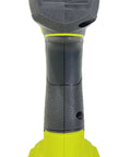 Back view of 18V Cordless 1 Quarter Inch Impact Driver Kit With 1.5Ah Battery And Charger, variable speed, green handle