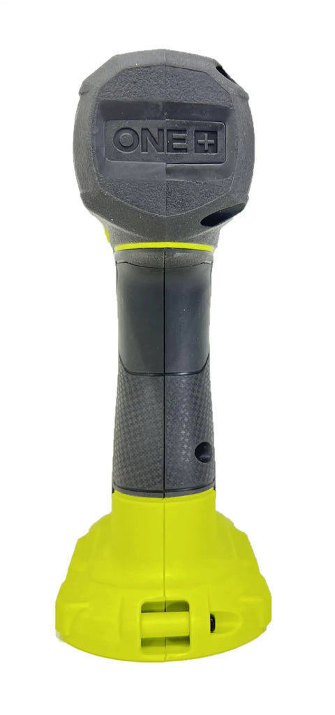 Back view of 18V Cordless 1 Quarter Inch Impact Driver Kit With 1.5Ah Battery And Charger, variable speed, green handle