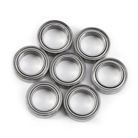 Super Prime Double Shielded Mini Ball Bearings For Tight Squeeze Equipment, 10x15x4mm, set of eight, precision miniature design.