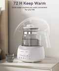 Bottle Warmer With Night Light And Fast Cooling Fan Instant Water Warmer For Bottles Electric Tea Kettle Style Warmer on shelf.