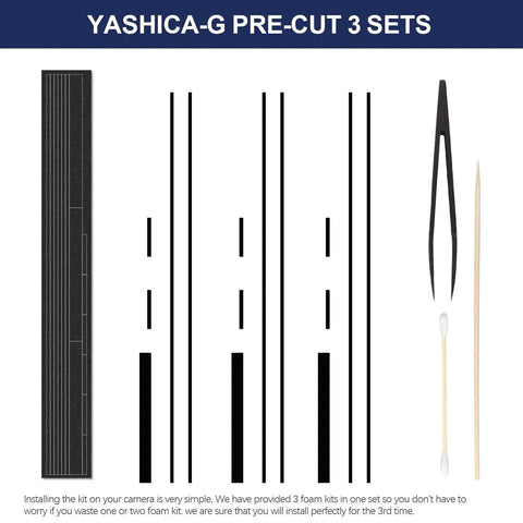 Pre Cut Light Seal Foam Sponge Kit Stops Leaks On Electro 35 Models showing pre-cut neoprene foam pieces and tools for easy installation.