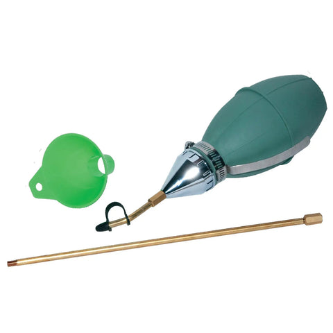 Heavy Duty Insecticidal Duster With 12 Inch Brass Extension Rod, Precision Curved Tip, 14 Oz Dust Capacity For Pest Control In Cracks And Crevices, Green