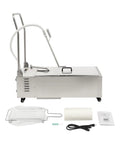 Heavy Duty 55 Gallon Fryer Filter Machine With Foldable Cart, High Flow Oil Filter System For Commercial Restaurant Kitchen