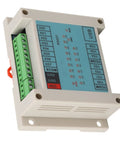 Rx03T 24V 12V Sequential Solenoid PLC Controller with relay outputs in a compact plastic casing, top view