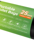 On The Go Eco Friendly Portable Toilet Replacement Bags 30 Liter 25 Count 1.5 Mil Thick Compostable Toilet Bags package
