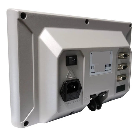 Heavy Duty Digital Caliper Kit For Lathes And Mills Built Like A Tank Rock Solid Electronic Gauge rear view with connections.