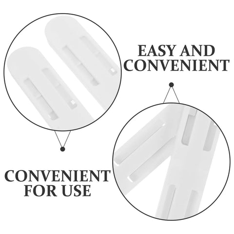 Close-up of Two Pack Silent Drawer Slides For Kitchen And Bathroom Cabinets showing smooth plastic design and easy installation.