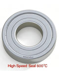 Top Shelf High Heat Resistant 6900 Series Miniature Ball Bearings Double Sealed Chromium Steel For Electric Motors And 3D Printers Rock Solid Silky Smooth Motion, gray metal seen from above.