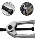 Smooth Operator Two Jaw Wheel Hub Bearing Puller featuring heat-treated alloy frame for quick front end auto servicing.